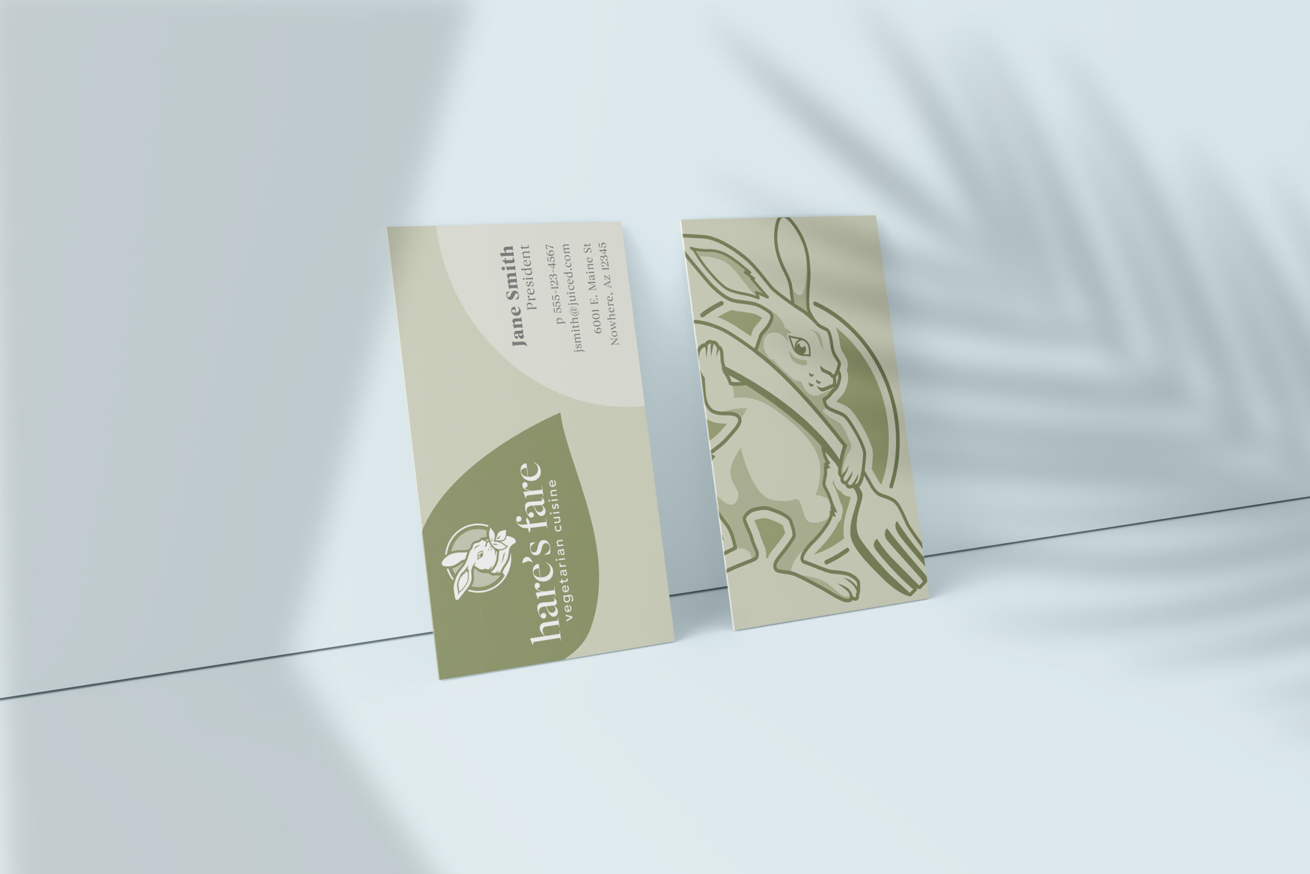 Hare's Fare Business Card