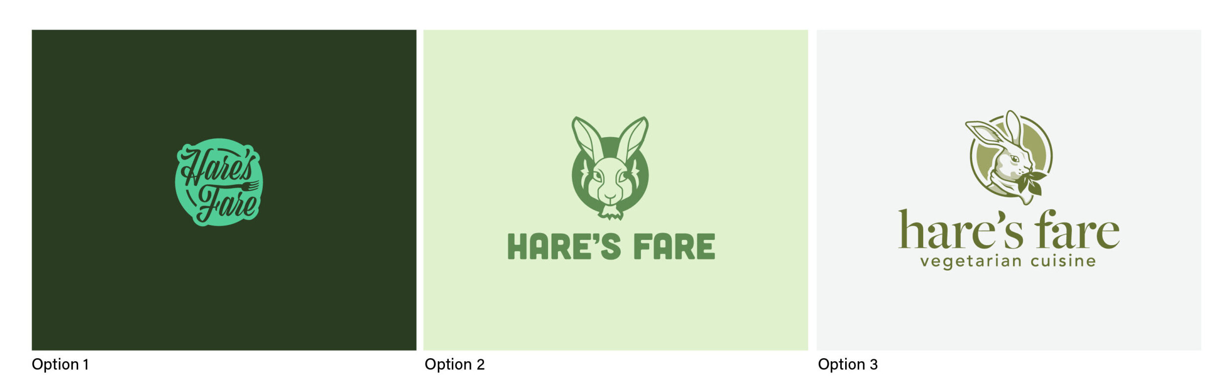 Hare's Fare Logo Exploration